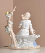 Modern minimalist European home decor character decorations living room wine cabinet decorations ceramic handicraftsjavascript: