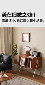 Multifunctional Beauty:Modern Solid Wood Magazine Storage, Chinese-Inspired Side Cabinet, and Floor Display for Bedroom Elegance