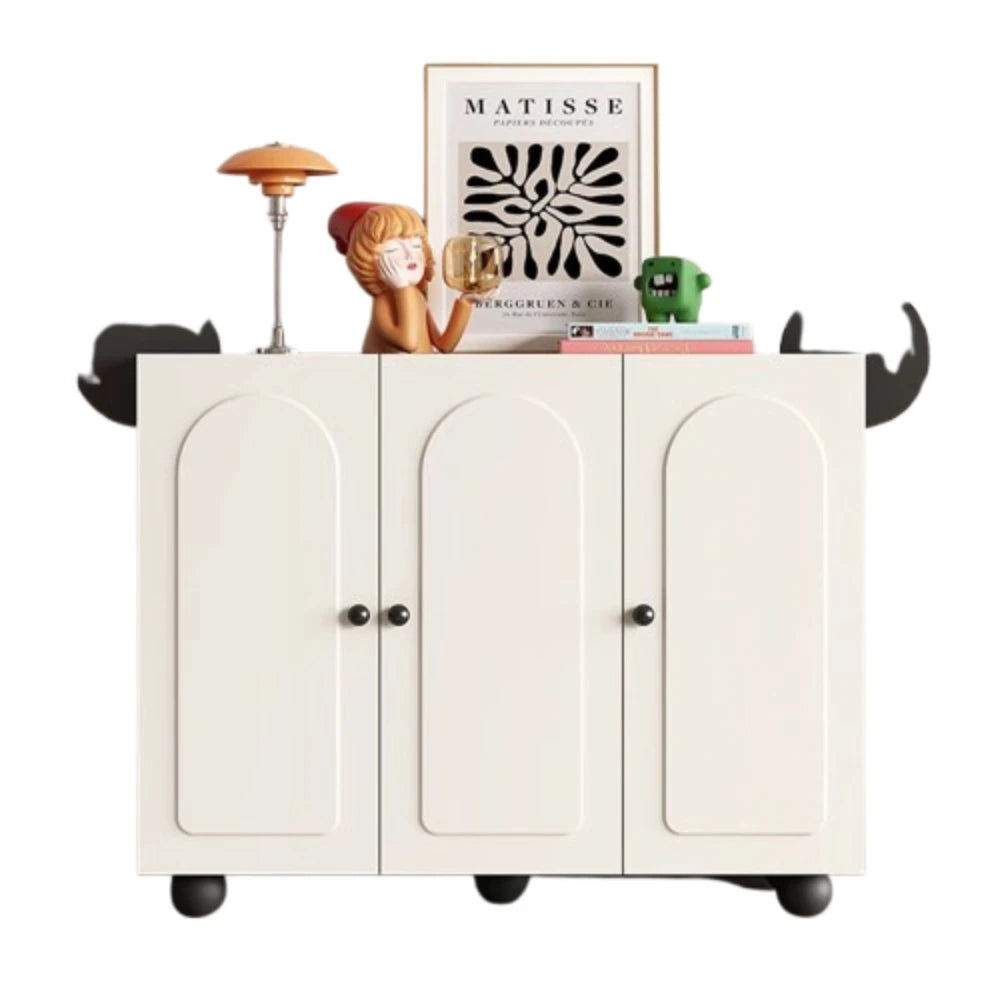 Keys Display Cabinet Cream Standing Office Buffet Cabinets Luxury Organization Mueble Recibidor De Entrada Home Furniture