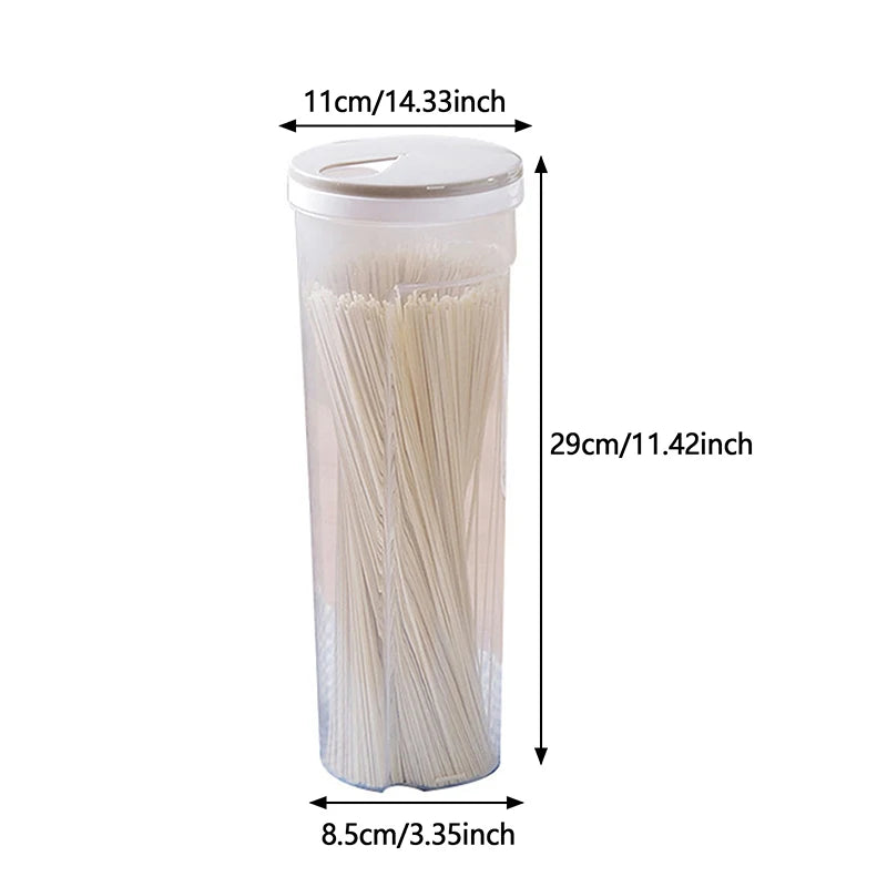 Food Storage Box Airtight Sealed Containers Grain Pasta Storage Box For Cereal Spaghetti Noodle Wheat Pasta Kitchen Organizer