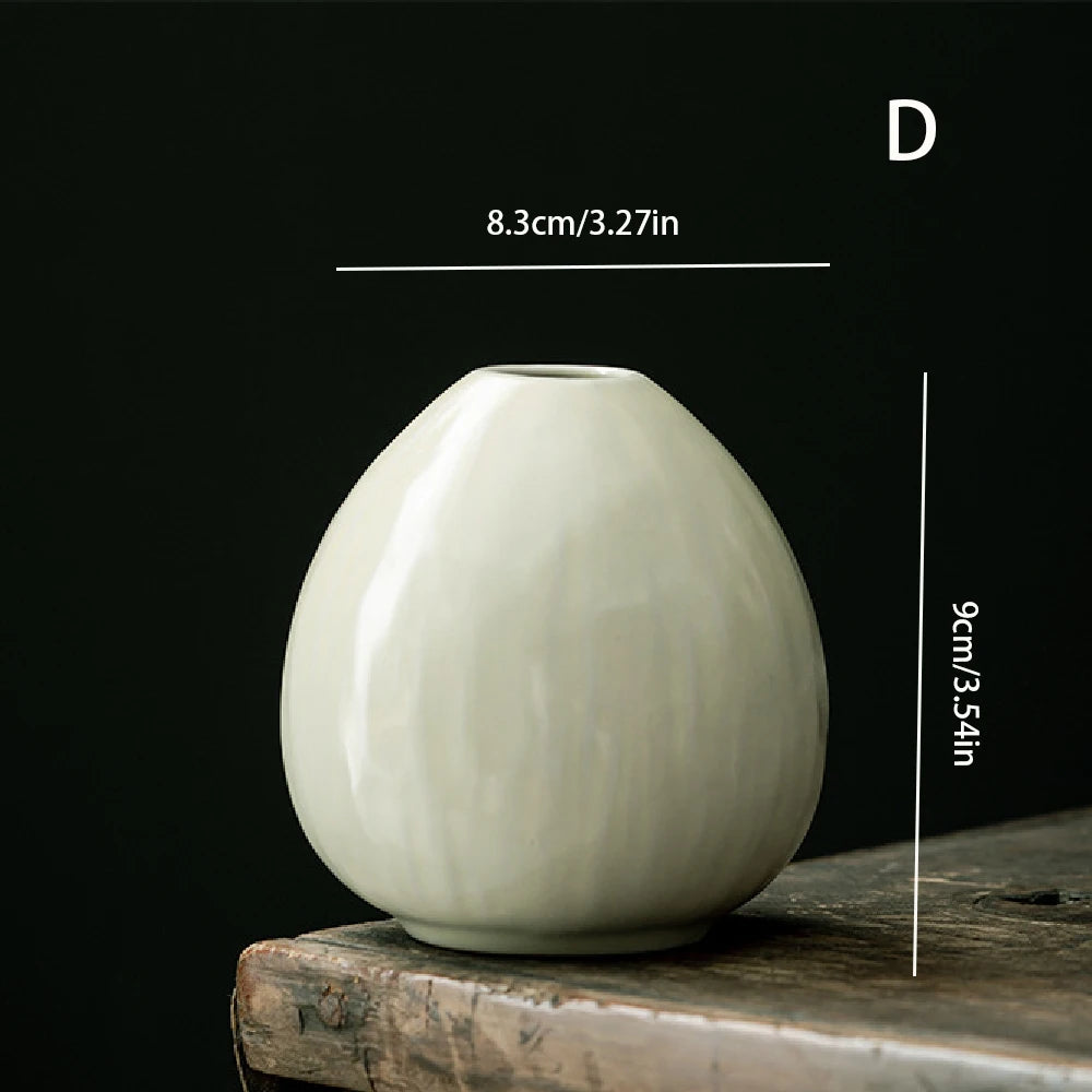 Ceramic vase ornaments, flower arrangements, desktop office and home decor