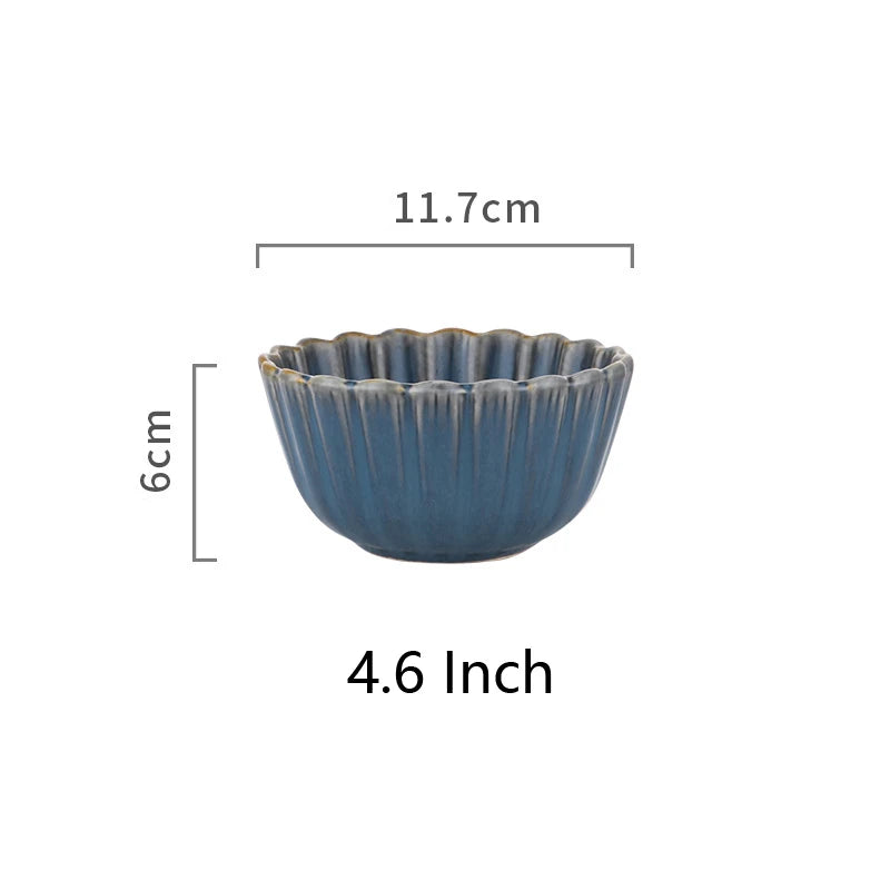 Ceramic Dinner Plate Tableware Coffee Mug Cup Steak Plate Salad Soup Noodles Bowl Chrysanthemum Dinnerware