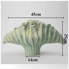 Ceramic Flower Vase Pottery Decorative Vases Modern Vase Plants and Decoration Ornaments Aesthetic Living Room Decor Accessories