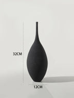 Handmade Ceramic Art Vase Pot Cabinet Table Decor Home Ornament Simple Modern Luxury Nordic Living Dining Bed Room Hall Black Wh