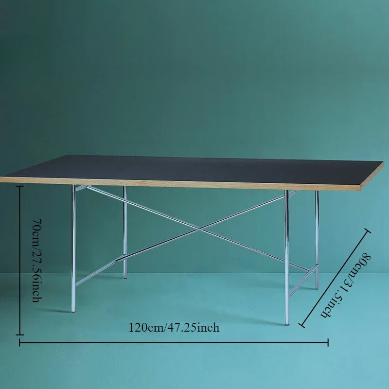 Office Table Simple Stainless Steel Square Standing Desk Modern Conference Lifting Computer White Desk Table Office Furniture