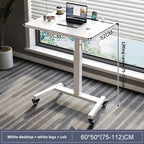Height Adjustable Computer Desk Mobile Small Desk for Live Streaming Home Study Office Desk Standing Workstation desks