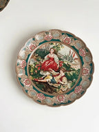 European Famous Painting Series Tableware Set Ceramic Material Underglaze Color Craftsmanship Handmade Painting