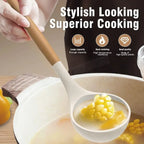 Kitchen Kit 12 Pieces Silicone Food Grade Utensils Cooking Sets Turner Spatula Measuring Spoon Practical Cookware Tool Kitchenwa