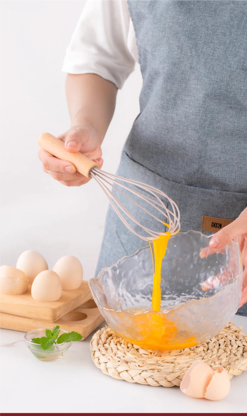 12pcs, Silicone Utensil Set, Khaki Kitchen Utensil Set With Wooden Handle, Safety Cooking Utensils Set, Non-Stick Kitchen Tools