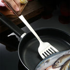 Kitchen Wooden Handle Wok Spatula Cooking Utensils Stainless Steel Frying Shovel Colander Soup Rice Spoon Kitchenware Tools