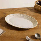 Baroque Vintage Ceramic Dinner Plates Western Food Dishes and Plates Sets European Modern Kiln Change Carving  Tableware Home