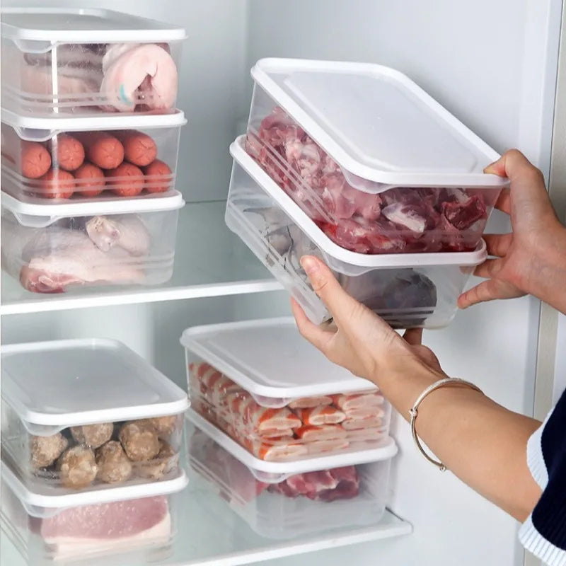 10-Pack Airtight Food Storage Containers -  Stackable Kitchen Organizers ( Leakproof, Fridge/Freezer to Outdoor Use)