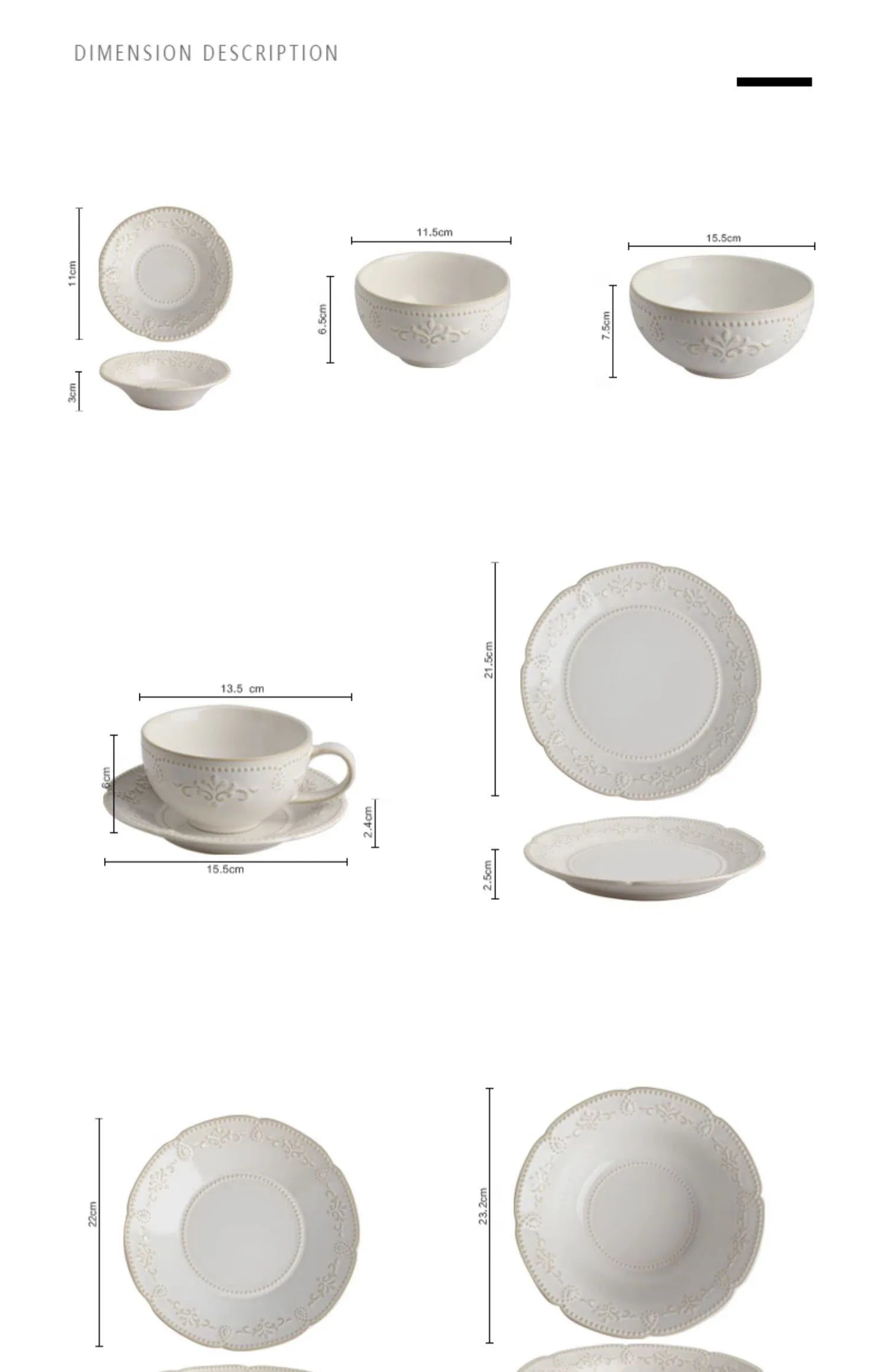 Baroque Vintage Ceramic Dinner Plates Western Food Dishes and Plates Sets European Modern Kiln Change Carving  Tableware Home