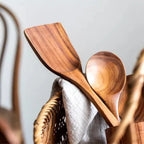 5/9Pcs/set Wooden Kitchen Utensils Set, Wooden Spoons for Cooking, Utensils,Natural Teak Wooden Spoons For Non-stick Pan Gift