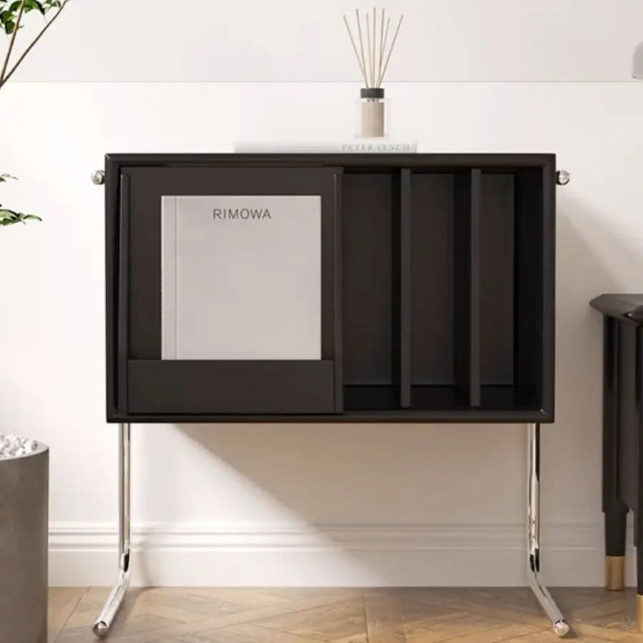 Multifunctional Beauty:Modern Solid Wood Magazine Storage, Chinese-Inspired Side Cabinet, and Floor Display for Bedroom Elegance