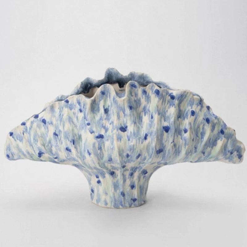 Ceramic Flower Vase Pottery Decorative Vases Modern Vase Plants and Decoration Ornaments Aesthetic Living Room Decor Accessories