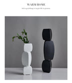 Modern minimalist vase decoration home Flower Arrangement Living Room Flowerpot Nordic minimalist decor black vase Art Ornaments