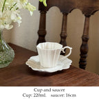 Ceramic Plates Dinner Sets Elegant White Western Food Dishes Steak Paglio Salad Plate Embossed Party Tableware Cup and Saucer