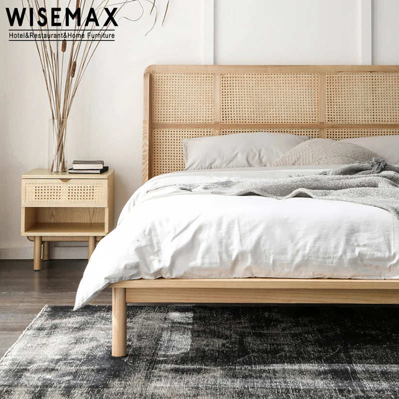 Modern Bedroom Furniture Wooden Bedside Table Nightstand Cabinet Bed End Side Table With Drawer For Home Use