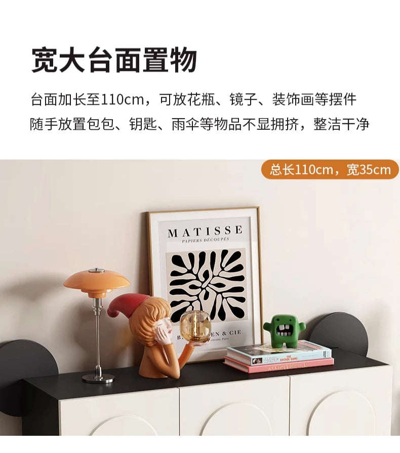 Keys Display Cabinet Cream Standing Office Buffet Cabinets Luxury Organization Mueble Recibidor De Entrada Home Furniture