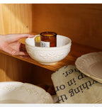 Baroque Vintage Ceramic Dinner Plates Western Food Dishes and Plates Sets European Modern Kiln Change Carving  Tableware Home