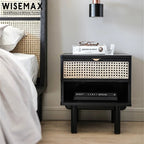 Modern Bedroom Furniture Wooden Bedside Table Nightstand Cabinet Bed End Side Table With Drawer For Home Use