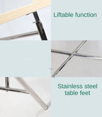 Office Table Simple Stainless Steel Square Standing Desk Modern Conference Lifting Computer White Desk Table Office Furniture