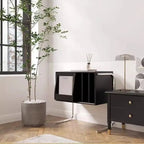 Multifunctional Beauty:Modern Solid Wood Magazine Storage, Chinese-Inspired Side Cabinet, and Floor Display for Bedroom Elegance