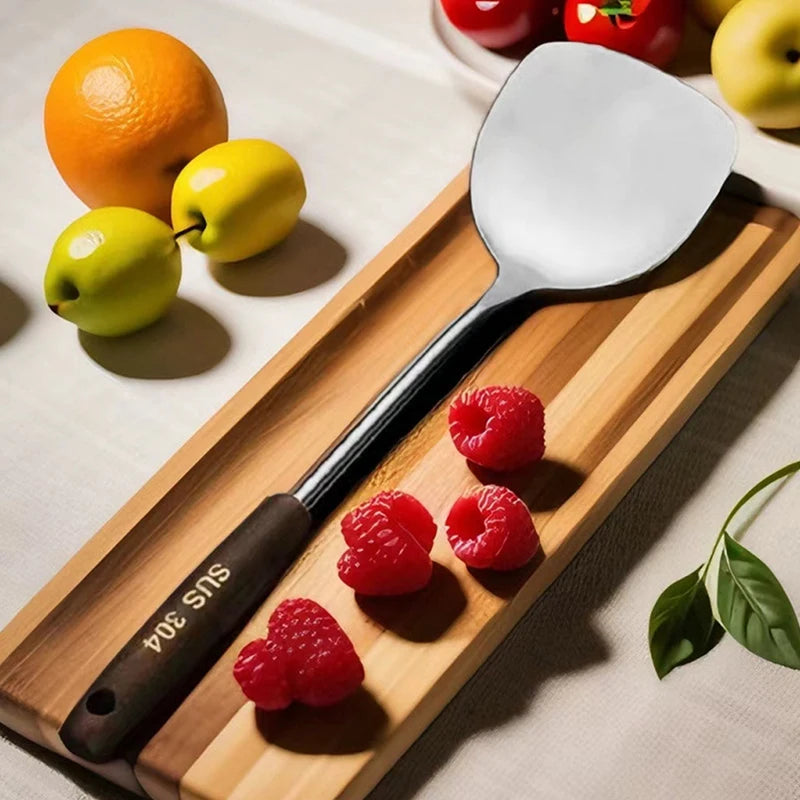 Kitchen Utensils Wok Spatula Iron And Ladle Tool Set Spatula For Stainless Steel Cooking Equpment Kitchen Accessories Essentials