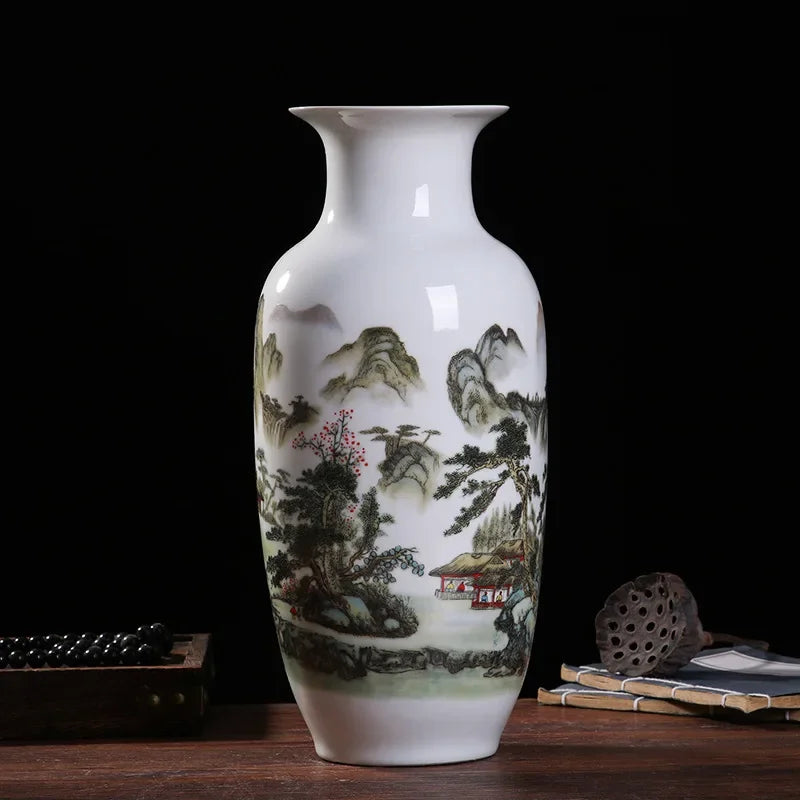 Ceramic vase modern imitation ancient Chinese living room decoration vase decoration handicraft
