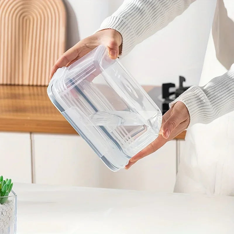 4pcs/set Storage Container, Multifunctional Leak Proof Food Storage Box  food storage containers  containers for kitchen