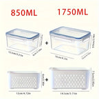 4pcs/set Storage Container, Multifunctional Leak Proof Food Storage Box  food storage containers  containers for kitchen