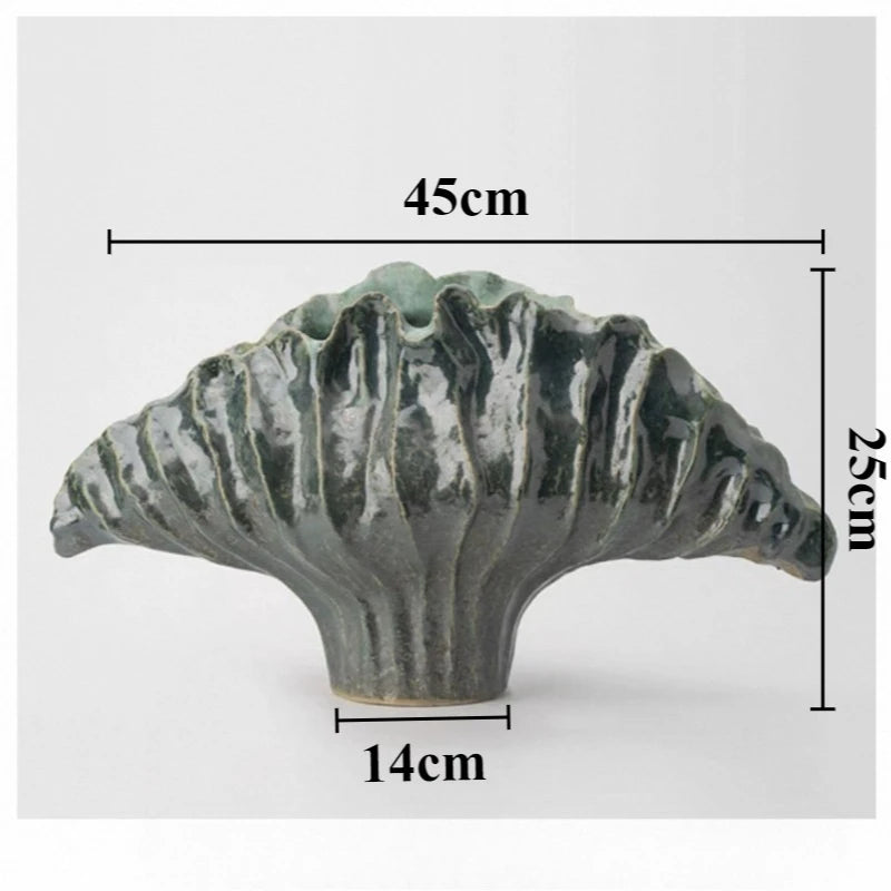 Ceramic Flower Vase Pottery Decorative Vases Modern Vase Plants and Decoration Ornaments Aesthetic Living Room Decor Accessories