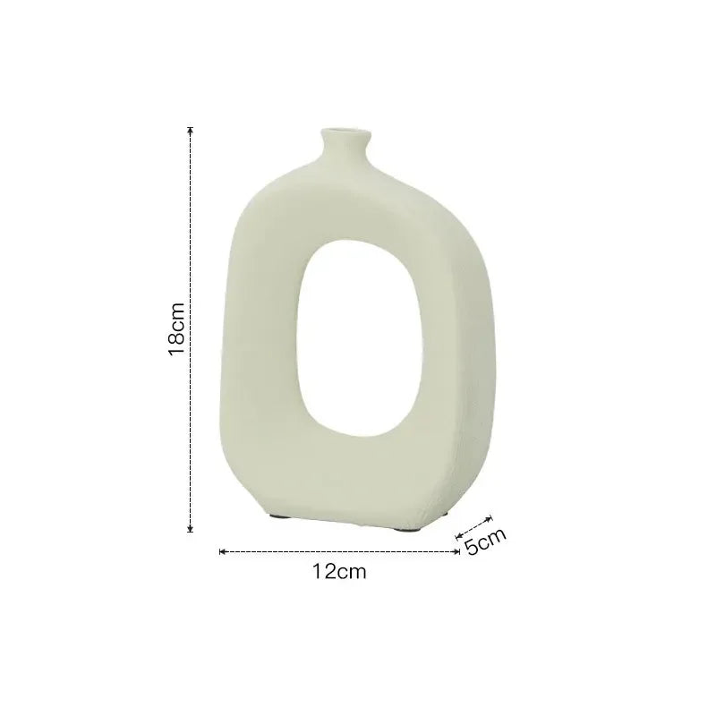 Classic Ceramic Vase Home Decor Art Crafts Decoration Contracted Porcelain Flower Pot Creative Desktop Figurines