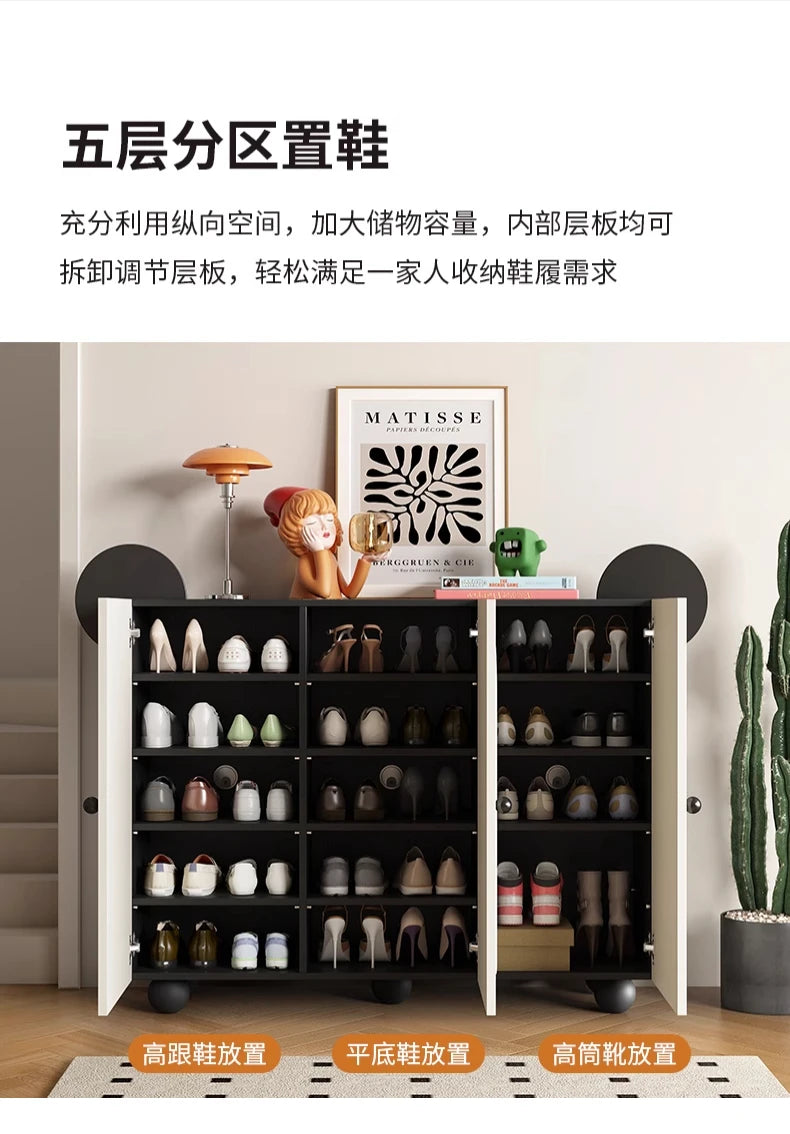 Keys Display Cabinet Cream Standing Office Buffet Cabinets Luxury Organization Mueble Recibidor De Entrada Home Furniture