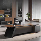 Shelves Modern Office Desk Executive Corner Luxury Vanity Work Office Desk Minimalist Conference Storage Wooden Bureau Furniture