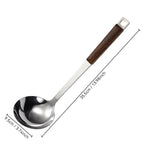 Kitchen Wooden Handle Wok Spatula Cooking Utensils Stainless Steel Frying Shovel Colander Soup Rice Spoon Kitchenware Tools