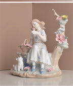 Modern minimalist European home decor character decorations living room wine cabinet decorations ceramic handicraftsjavascript: