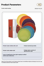 Le Creuset Cool Color Ceramic Dinner Plate Set High-Temperature Resistant 18cm/23cm Flower Plate Kitchen Dining Tableware