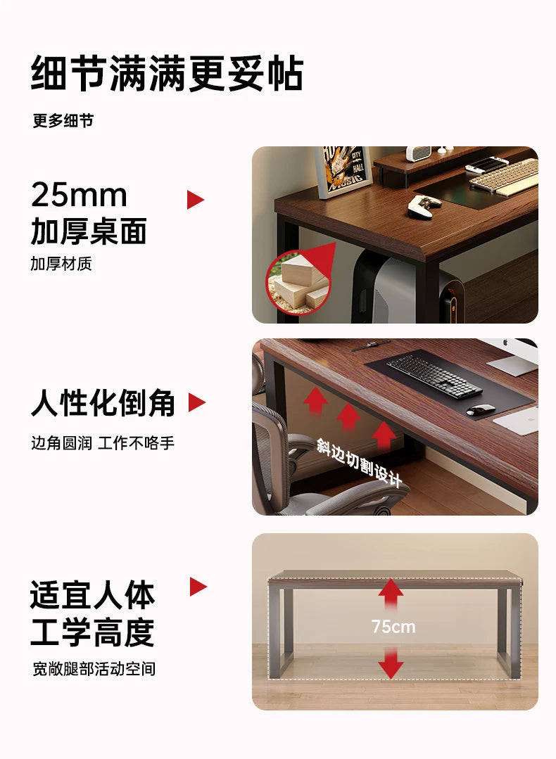 Minimalist Bedroom Office Desk Two Person Standing Design Unique Office Desk Computer Gaming Escritorio Esquinero Furnitures