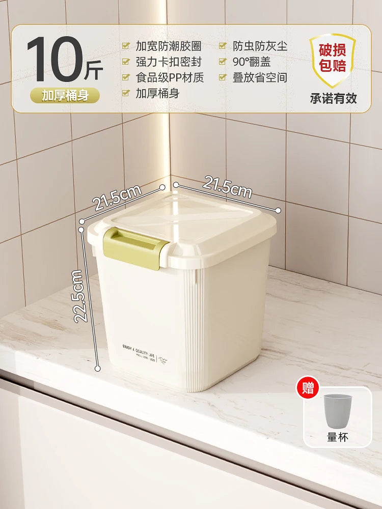 Food ade Sed Rice Storage Box Moisture Proof Bug Resistant Plastic Kitchen Storage Container for Home Use 5L And above C...