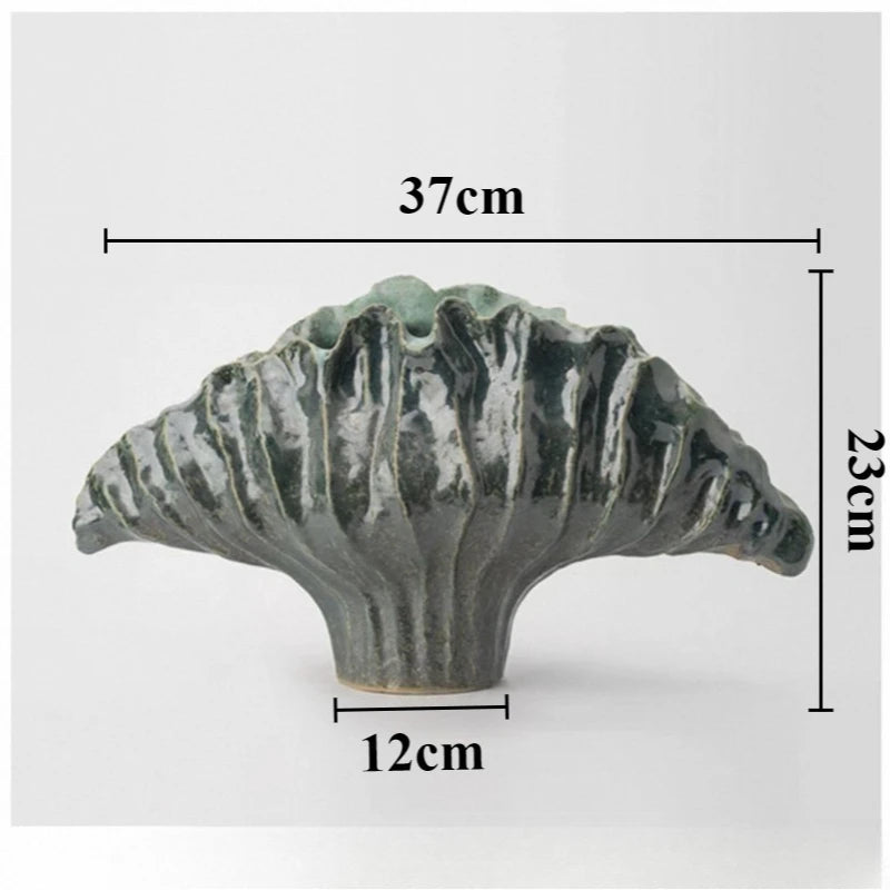 Ceramic Flower Vase Pottery Decorative Vases Modern Vase Plants and Decoration Ornaments Aesthetic Living Room Decor Accessories