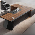Shelves Modern Office Desk Executive Corner Luxury Vanity Work Office Desk Minimalist Conference Storage Wooden Bureau Furniture