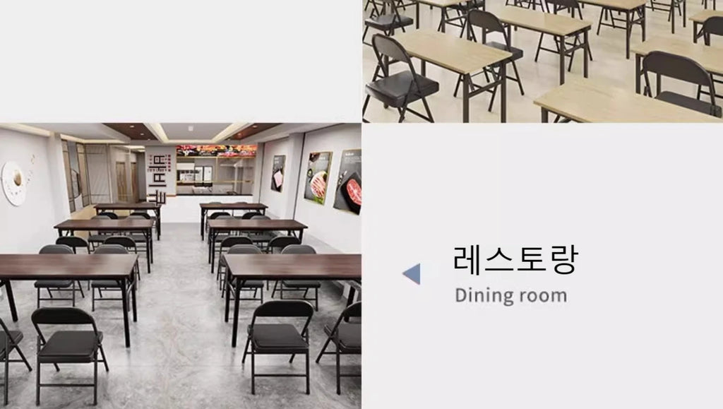 Simple Folding Desk, Desk, Home Dining Table, Rectangular Office Desk, Computer Desk, Student Learning Desk, Training Desk