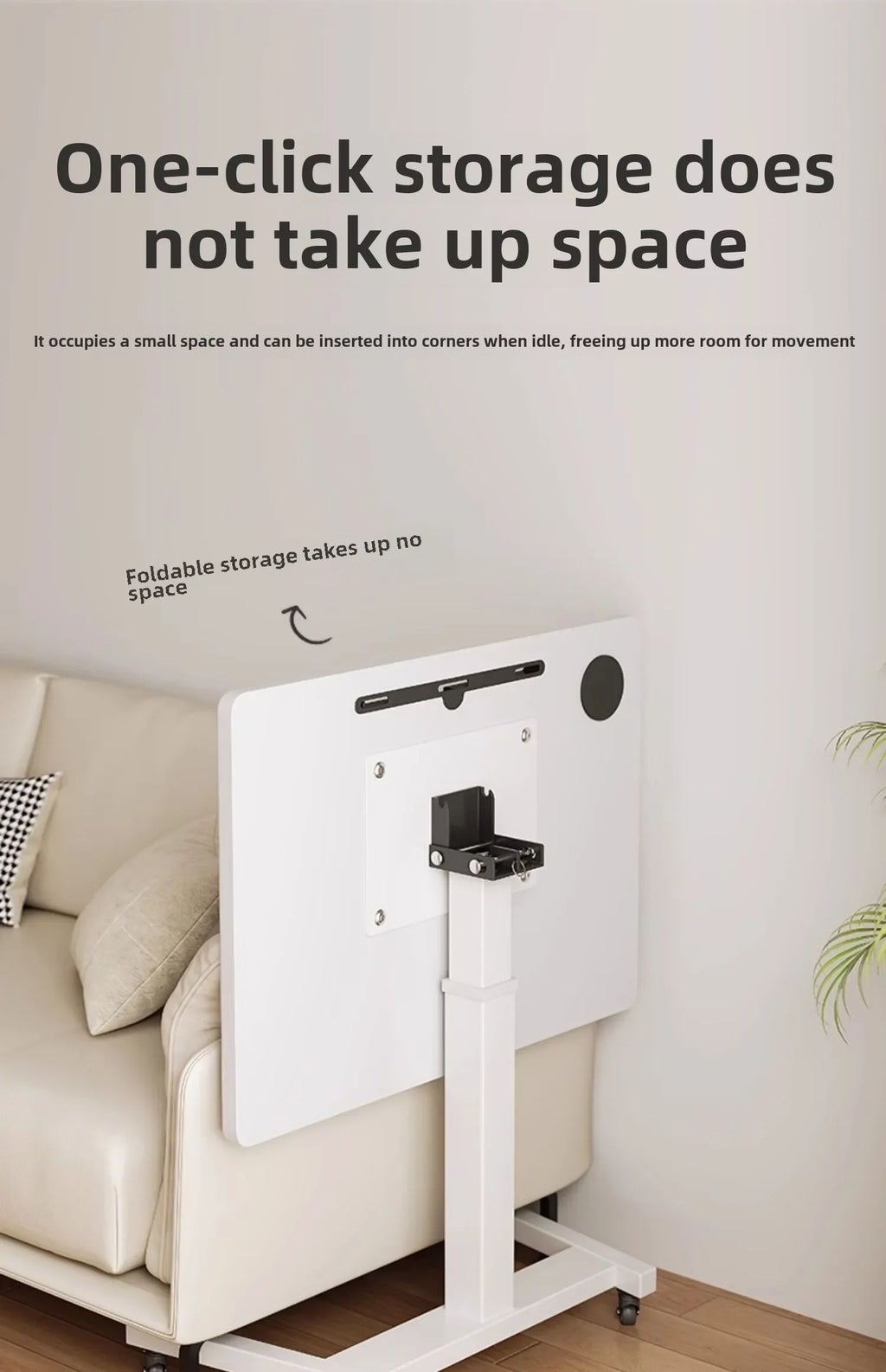 Height Adjustable Computer Desk Mobile Small Desk for Live Streaming Home Study Office Desk Standing Workstation desks