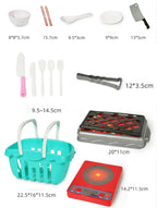 Kitchen Toys Set For Kids Girl Cooking Baby Cutting Fruit Cooking Kitchen Utensils Children's Simulation Education Pretend Play