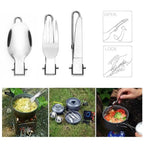 8pcs/set-Portable Camping Cookware Kit Outdoor Pot Pan Kettle Portable Cookware Set for Outdoor Cooking Camping Tableware Hiking