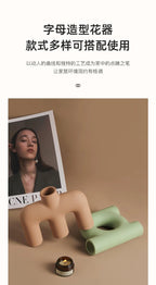 INS Ceramic Art Vase, Modern Simple Home Living Room Flower Arrangement, Advanced Sense Decorative Device, New