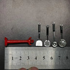 Kettle 1:12 Mini Kitchen Utensils Sets Cookware Alloy Doll Kitchen Set Mini 1:12 Scale Mini Kitchen Cooking Kit Mini Play House