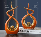 Ceramic Sculptures Ornaments Home Modern Decoration Abstract Statue Room Art Decor Luxury Porcelain Figurine Table Accessories